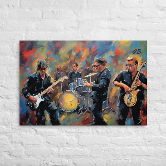 the band colourful painting swagger design