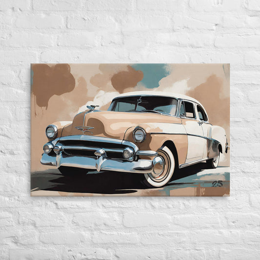 Oldtimer painting in pastel swagger design