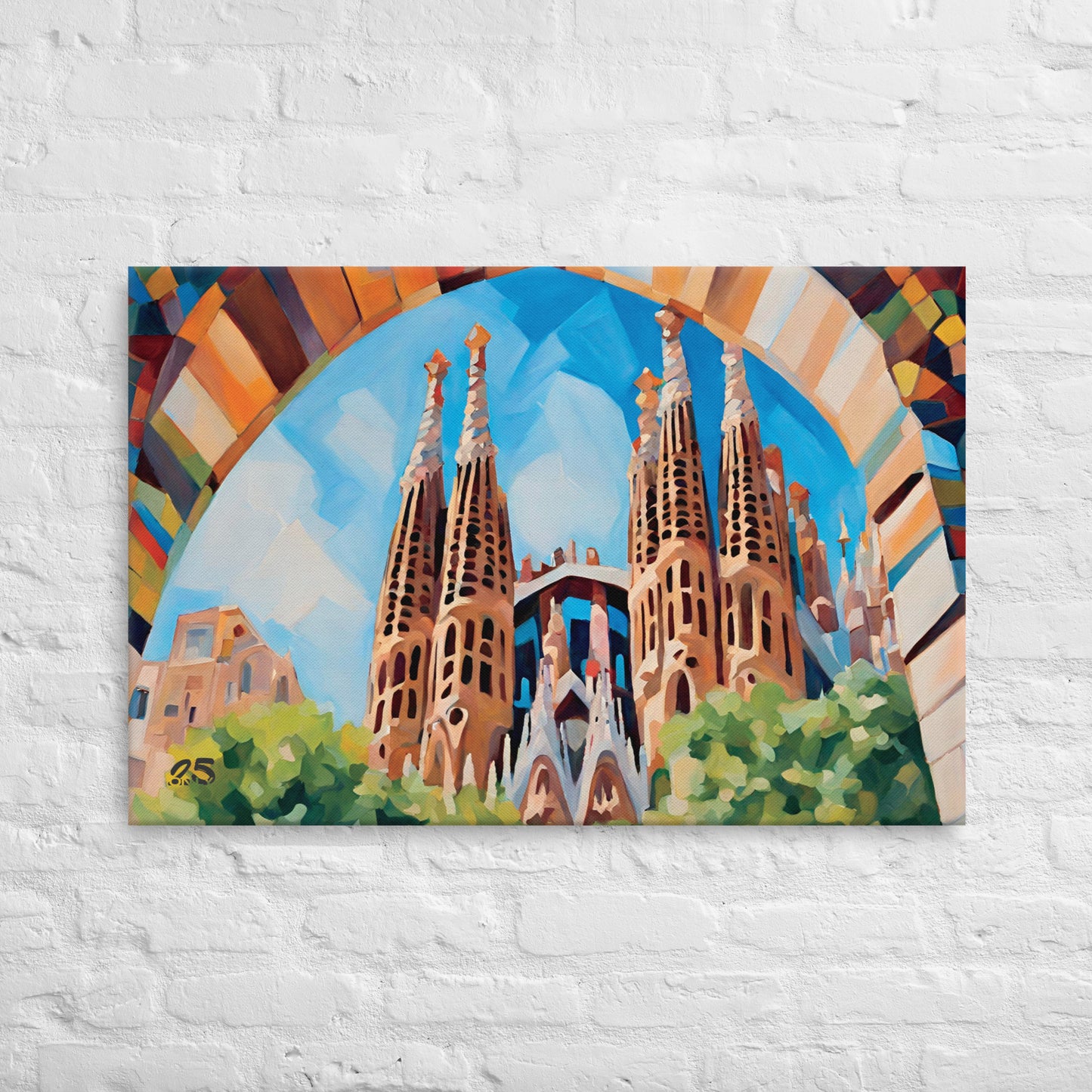 Sagrada familia painting swagger design