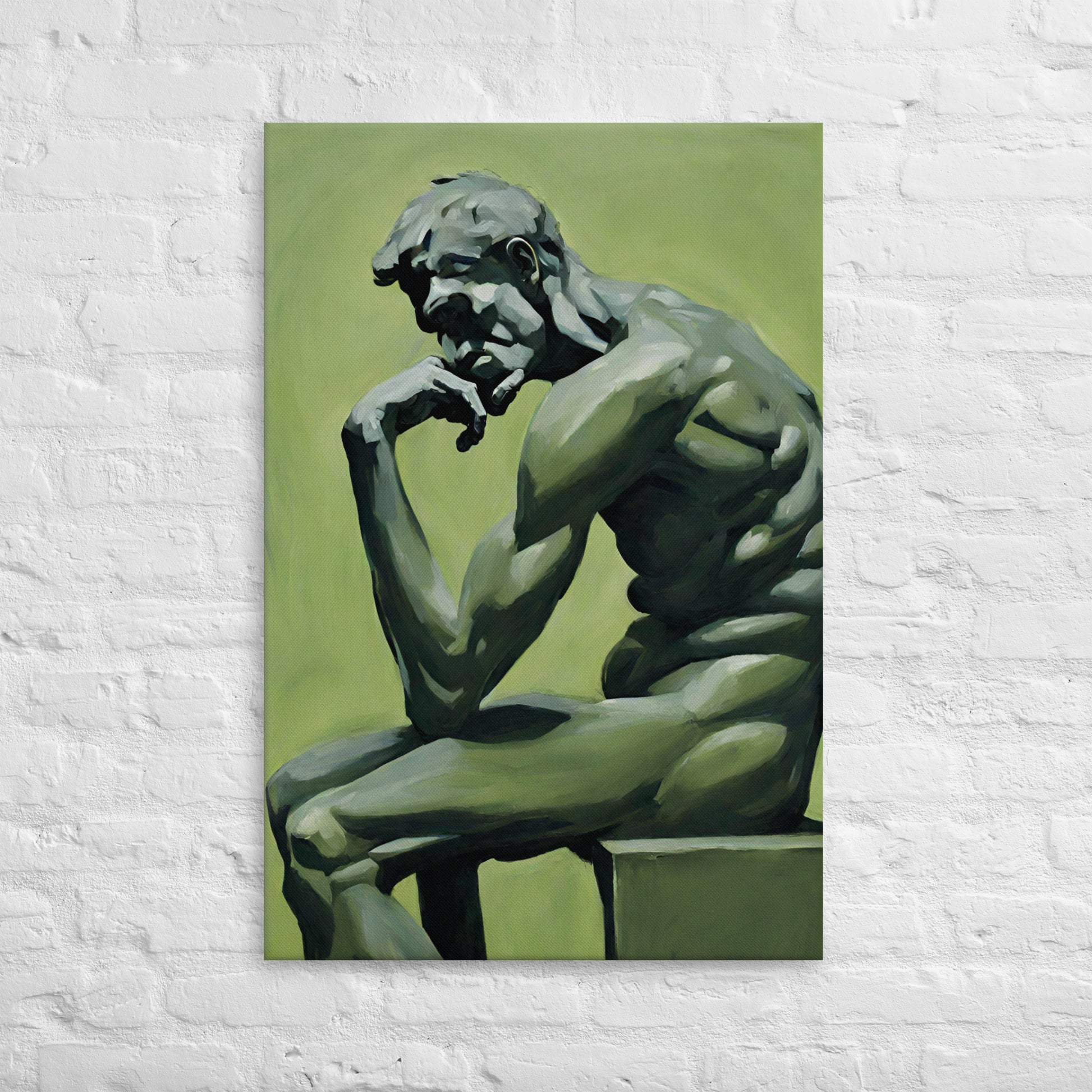 The thinker in Olive green Swagger Design